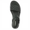 85.514.27 Sandale plate noire femme Gabor 42, 42.5, 43, 44 Shoesissime, vue dessus