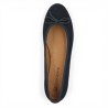 Ballerine velours bleu marine grande pointure Shoesissime, vue dessus