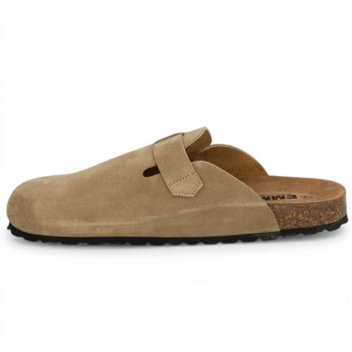 Mule beige fermée à l'avant grande taille femme Shoesissime, vue intérieure