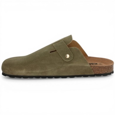 mule fermée devant grande taille femme vert Shoesissime, vue intérieure