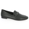 D0K13-00 Mocassin cuir noir à chaine Remonte grande taille Femme, vue profil