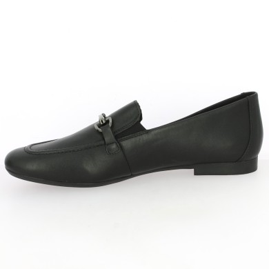 Mocassin noir souple femme grande pointure confort Shoesissime, vue intérieure
