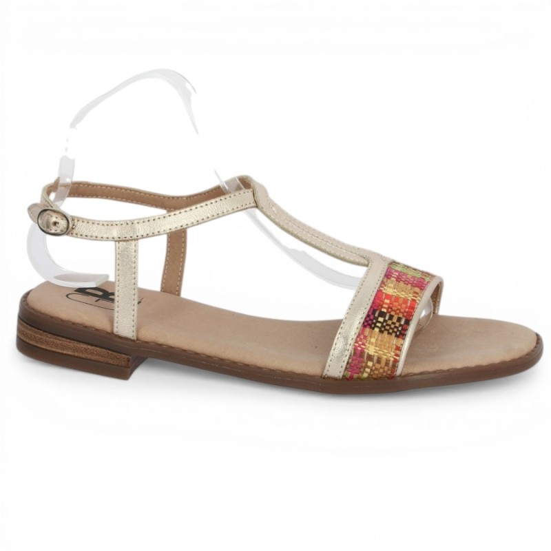 Sandale femme multicolore 42, 43, 44, 45 Shoesissime, vue profil
