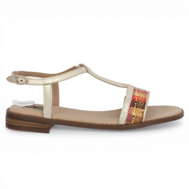 Sandale femme multicolore 42, 43, 44, 45 Shoesissime, vue coté