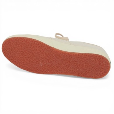 SUPERGA - 2750 - Baskets coton Lin Beige Naturel - Baskets toile femme grande taille - Shoesissime