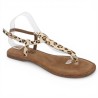 Ibiza - Half sandal, half leopard hair flip-flop - Nu-pieds femme 42, 43, 44, 45 - Shoesissime