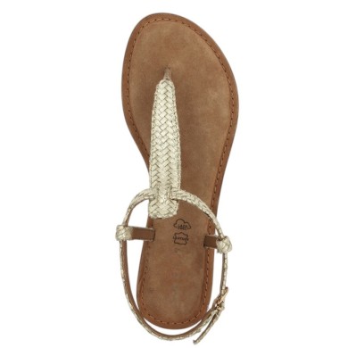 tong dorée 42, 43, 44, 45 femme, vue dessus