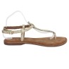 Ibiza - Women's golden flip-flop large size - Nude-footed women 42, 43, 44, 45 - Shoesissime