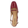 Anouk - Red patent pump with baby straps - Sling back grande taille - Shoesissime
