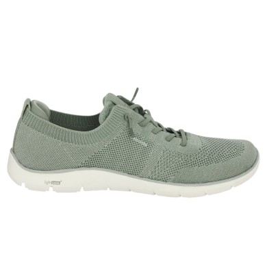 D3G02-52 tennis stretch vert Remonte grande pointure femme Shoesissime, vue coté