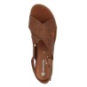 D2L59-24 Sandale plateforme Camel Remonte 42, 43, 44, 45 femme Shoesissime, vue dessus