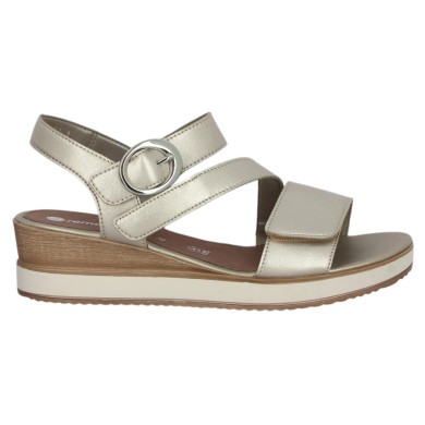 D6466-90 Sandale Remonte 3 brides réglables grande pointure femme Shoesissime, vue coté
