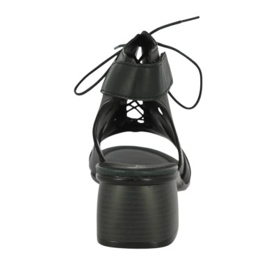 Nu-pieds femme grande taille petit talon et lacets Shoesissime, vue arrière