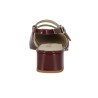 Kate - Sling back small heel burgundy - Escarpins femme grande taille - Shoesissime