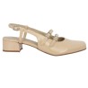 Kate - Small sling back pumps beige nude - Chaussures bébés 42, 43, 44, 45 - Shoesissime