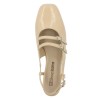 babies petit talon sling back vernis beige grande taille femme Shoesissime, vue dessus