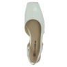 chaussures blanche bout vernis grande pointure femme Shoesissime, vue dessus