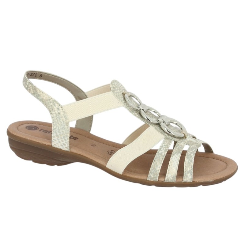 R3605-90 Sandale Remonte élastiquée 42, 43, 44, 45 Shoesissime, vue profil