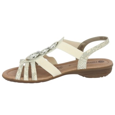 Sandalette Remonte imprimé serpent confort femme 42, 43, 44, 45 Shoesissime, vue intérieure
