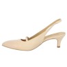 Escarpin beige talon fin grande pointure Shoesissime, vue intérieure