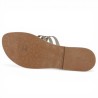 Hope - Sandales entre doigts brides dorées - Sandales mode grande taille - Shoesissime