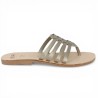 Mule entredoigts brides fines Ria femme grande pointure Shoesissime, vue coté