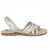 Jade - Minorquine gold straps 42, 43, 44, 45 - Sandals Ria grande taille femme - Shoesissime