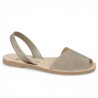 Adele - Sandale Minorquine Taupe Femme - Sandal Ria 42, 43, 44, 45 - Shoesissim