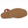 Eve - Sandals Ria Menorca nubuck brick - Barefoot Minorquine large size - Shoesissime