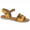 Emy - Yellow and camel sandal large size - Mustang women large size - Shoesissime