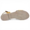Emy - Sandale jaune et camel grande pointure - Mustang femme grande taille - Shoesissime