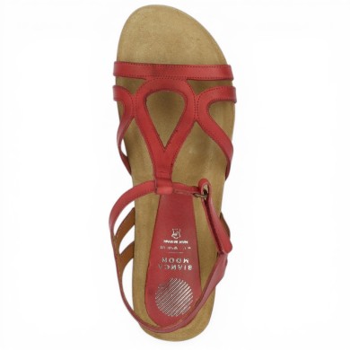 Sandalette Xapatan rouge framboise grande pointure femme Shoesissime, vue dessus