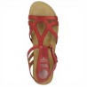 Candice - Sandale Xapatan rose red leather - Women's large size sandals - Shoesissime