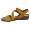 Joannie - Adjustable yellow leather sandal - Xapatan Barefoot 42, 43, 44, 45 - Shoesissime