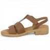 82.813.53 Sandale marron Gabor semelle sabot grande pointure Shoesissime, vue dessus