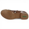 Sidonie - Sandale marron à lacets R8776-24 - Nu-pieds Remonte femme grande pointure - Shoesissime