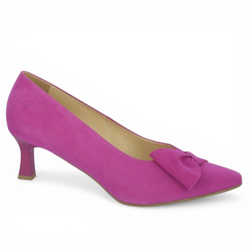 escarpin rose fushia 42, 43, 44, 45 Shoesissime, vue profil