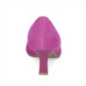 Rania - Escarpin velours rose - Escarpin femme grande taille - Shoesissime