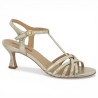 sandale à talon salomé doré 42, 43, 44, 45 tango femme Shoesissime, vue coté