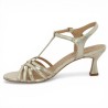 sandale à talon dorée 42, 43, 44, 45 look tango Shoesissime, vue intérieure