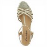 chaussure à talon dorée grande taille look tango Shoesissime, vue dessus