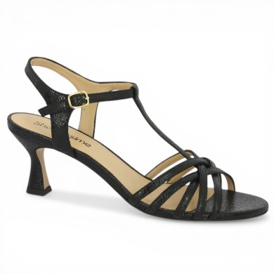 sandale à talon look tango grande taille femme Shoesissime, vue profil