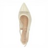 escarpin résille écru femme 42, 43, 44, 45 Shoesissime, vue dessus