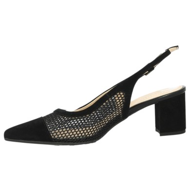 Talon femme noir résille 42, 43, 44, 45 Shoesissime, vue intérieure