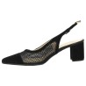 Talon femme noir résille 42, 43, 44, 45 Shoesissime, vue intérieure