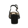 Rozen - Escarpin noir sling back résille - Talons femme grande taille - Shoesissime