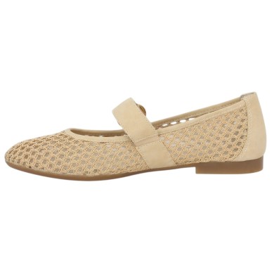 Ballerine à brides beige ajourée Remonte grande taille, vue intérieure