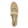 D0K17-20 Ballerine beige résille Remonte grande pointure Shoesissime, vue dessus