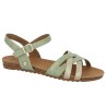 Laura - Sandale Mustang verte - Nu-pieds Mustang grande taille femme - Shoesissime