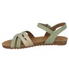 Laura - Sandale Mustang verte - Nu-pieds Mustang grande taille femme - Shoesissime